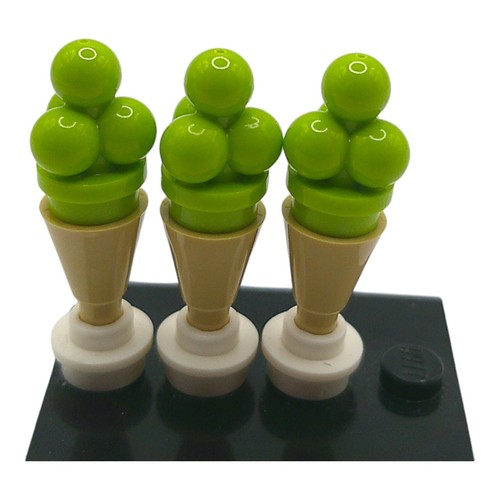 Lego minifigur eistüte - 3x,