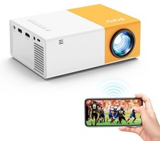 PVO Mini Beamer,WiFi Beamer Tragbarer Filmprojektor, Telefonbildschirm Kann Drah