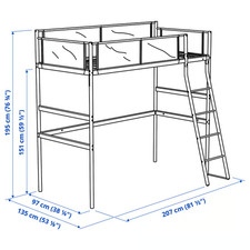 Hochbett für kinder - hochbett,
