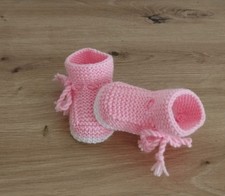 Babyschuhe,gestrickt,Handarbeit,Geschenk,Socken Reborn, Geburt, Puppe,Handmade