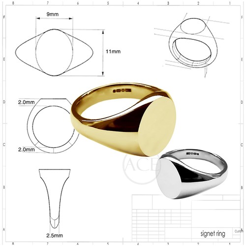 9ct solide gelbgold - 9ct,