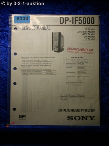 Sony service manual if5000 - dp,