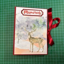 Foto Album Buch Scrapbook Junk Journal Folio Notiz Handgemacht Weihnachten