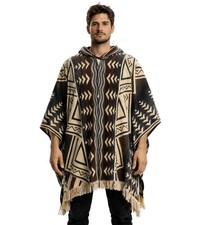 Alpaca Wool Poncho Mens