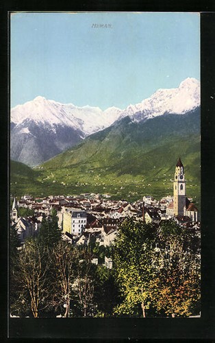 Ansichtskarte meran - ansichtskarte,