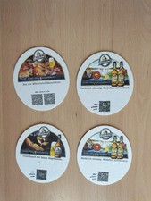 4 Bierdeckel Kulmbacher Mönchshof, Echte Brau Spezialitäten, Zwickl, Märzen ...