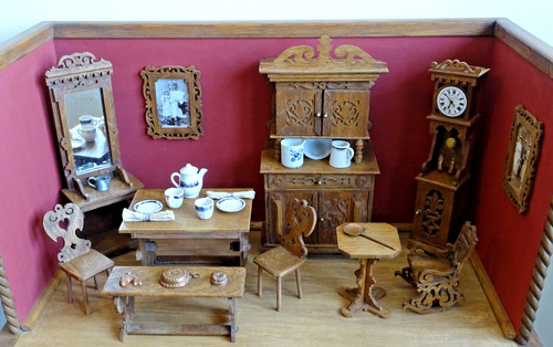 Puppenhaus alte wohn u - puppenhaus:, wohn-