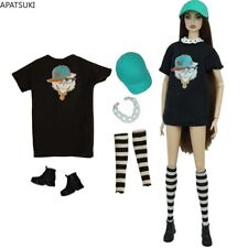 Schwarz Mode Kleidung Set für