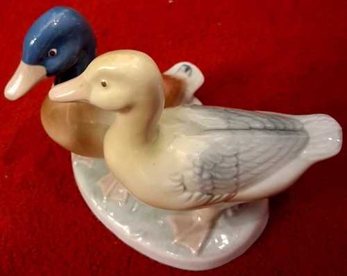 Entenpärchen aus porzellan - entenpärchen,
