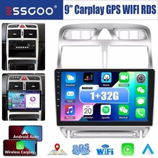 Für Peugeot 307 SW CC 2002-2013 Carplay Android 14 Autoradio GPS NAVI WIFI BT FM