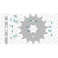 Stahl Ritzel für Yamaha DT