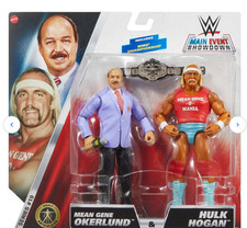 Main Event Showdown 19 Hulk Hogan+Mean Gene Okerlund WWE Wrestling Figur WWF NEU