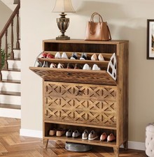 Vintage Schuhkommode Braun