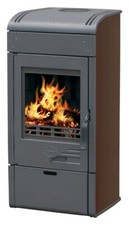 EEK A+ Gusskaminofen Plamen Vesta braun - 9kW !TOP-Qualität!
