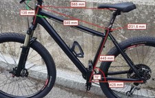 Fatmodul SX03 MTB Hardtail Alu Rahmen 26" RH M 17" / 44,5cm Canti / IS 2000