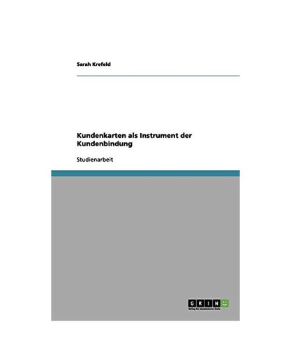 Kundenkarten als instrument - kundenkarten,