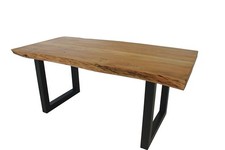 Esstisch mit U Gestell Esszimmertisch Holztisch Tisch Massivholztisch  5,5cm Neu