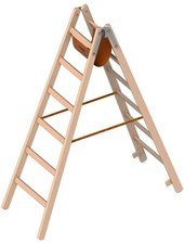 Layher 1038 Holzstehleiter 2x6