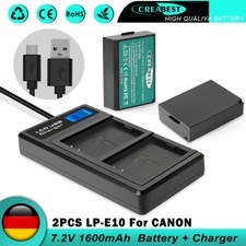 2x LP-E10 Akku Für Canon EOS