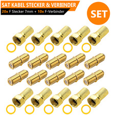 20 x F Stecker + 10 x