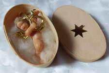 kleiner Engel zum Hängen Christbaumschmuck Wachsengel - Wachsfigur