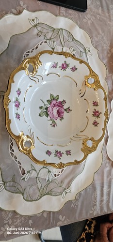 Porzellan obstplatte rose gold - obstplatte,