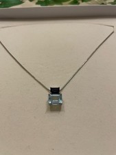 Wunderschönes Collier aus Weissgold 585 ( 14 Karat) Halskette und Anhänger NEU