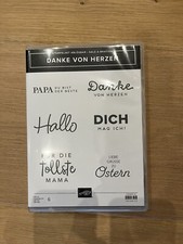 Stampin up Stempelset   Danke von Herzen NEU Muttertag, Vatertag, Ostern