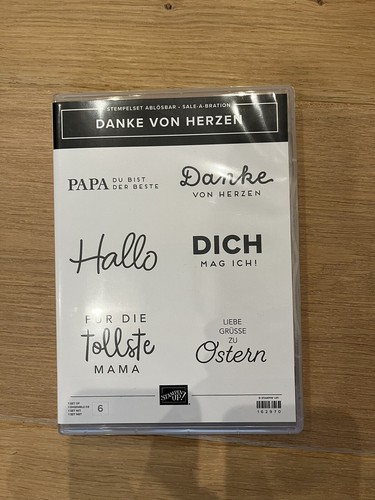 Stampin stempelset danke - stempelset,