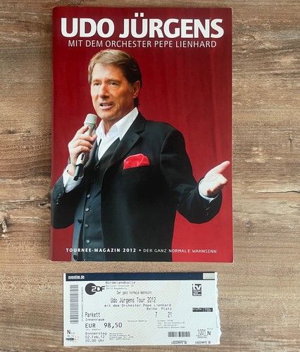Udo jürgens tourneeheft - udo,