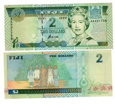 FIDSCHI FIDJI 2 Dollar Schein