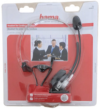 Hama Mono On-Ear-Headset für schnurlose Telefone - 2,5mm Klinke - kabelgebunden