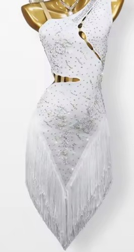 Lateinkleid turnierkleid weiß - lateinkleid,