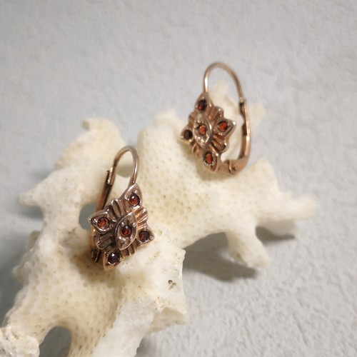 Granat schmuck ohrringe - granat,