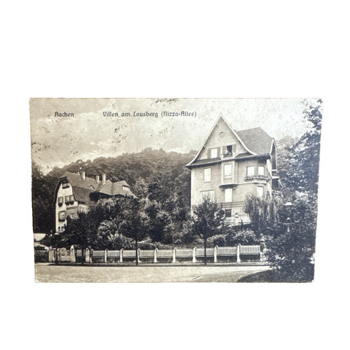 Postkarte aachen villen am - ak,