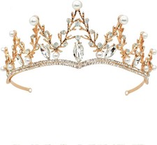 Diadem goldfarbene krone - diadem,