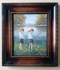 Gemälde Ölgemälde "Mädchen am See" von Rudolf Georg Ziethen (1928-2003)