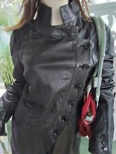 Traumhafter Ledermantel HIGH USE Claire Campbell Braun NP ca 900,00  Lammleder