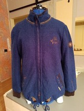 Spieth & Densky WOLLJACKE mit Baumwollfutter Wolle blau fleece D-Land