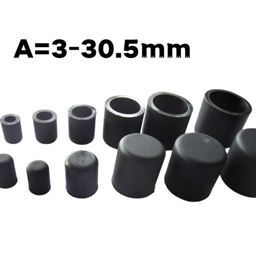 Schwarze gummikappe - schwarze,