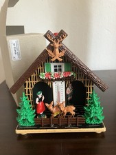 Wetterhäuschen Außenthermometer Schwarzwald Reh Waldhütte  Retro - Defekt