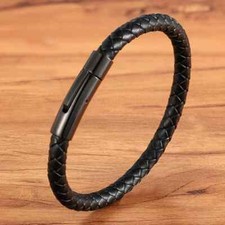 Echtleder Armband Titanstahl