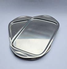 2 große WMF Servierplatten Edelstahl  / Platten zum Anrichten  – 44,5 x 26 cm
