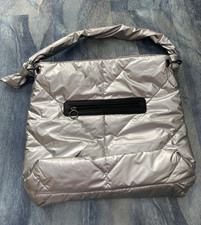 Damen Tasche Handtasche silber 33 x 38cm