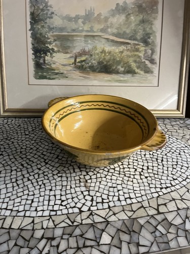 Antik hanferware ton schale - antik,