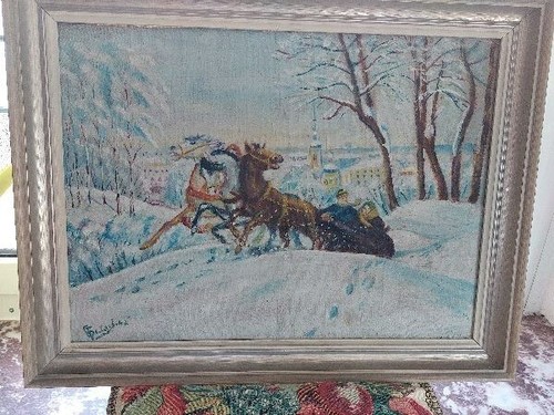 Gemälde winterliche - gemälde,,