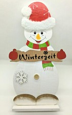 Holz Schneemann Nikolaus