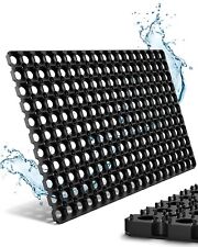 Fußmatte für Außen aus Gummi - Robuste Ringgummimatte, Rutschfest, Pflegeleicht