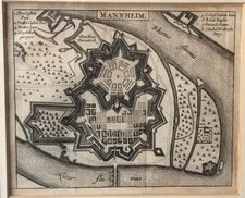 Kupferstich nach Merian um 1645 ? - Mannheim