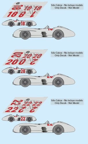 Decals mercedes w196 - decals,